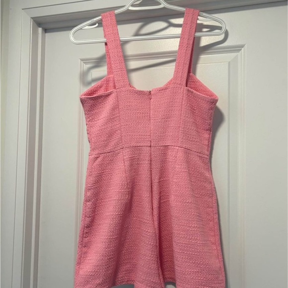 Zara Barbie pink tweed romper size S - Picture 2 of 2